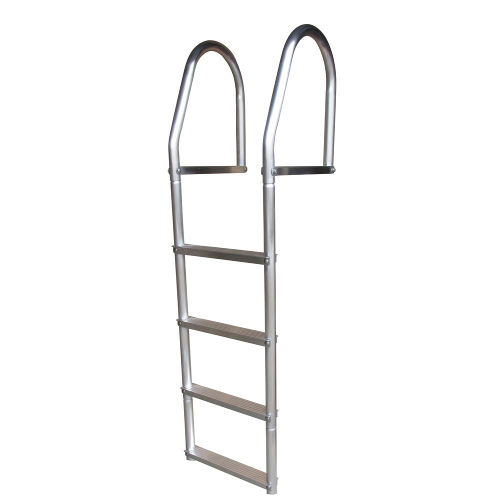 Dock Edge Fixed Eco - Weld Free Aluminum 4 - Step Dock Ladder - Get Tight Gear