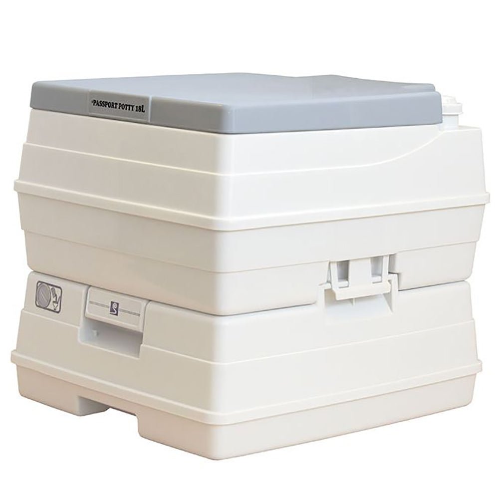 Dock Edge Passport Potty Portable Toilet - Grey - 18L - Get Tight Gear