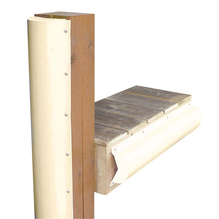 Dock Edge Piling Bumper - One End Capped - 6' - Beige - Get Tight Gear