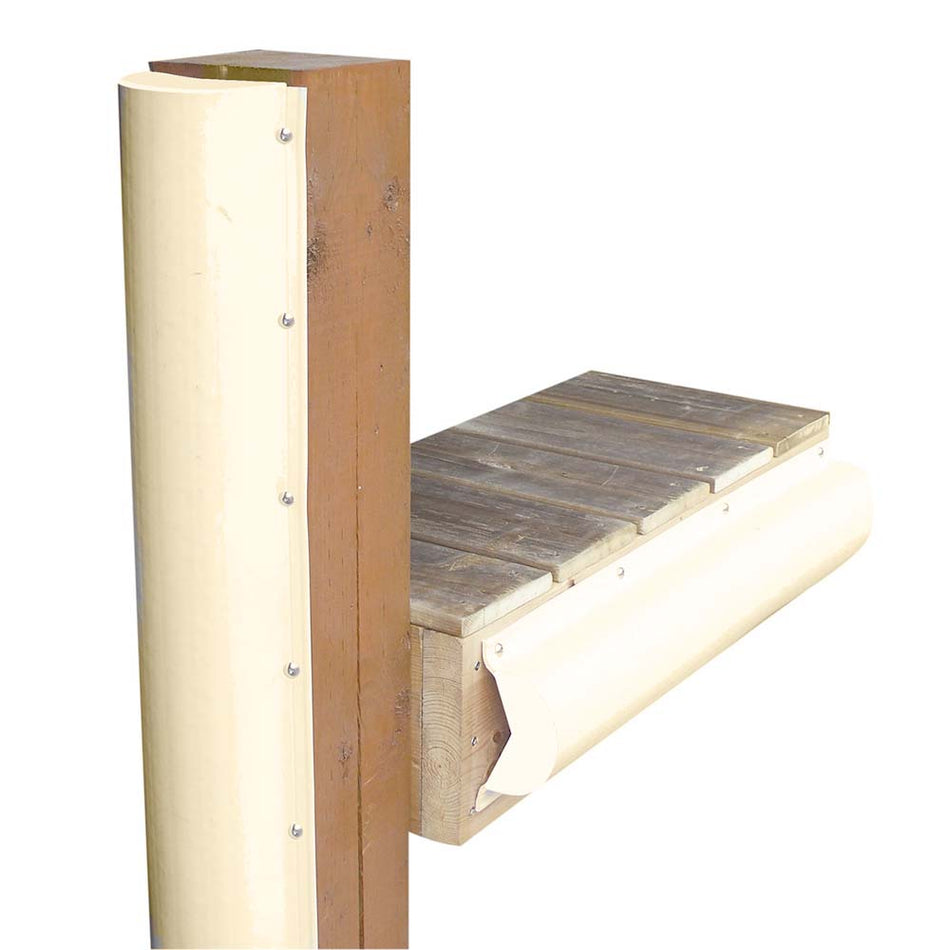 Dock Edge Piling Bumper - One End Capped - 6' - Beige - Get Tight Gear