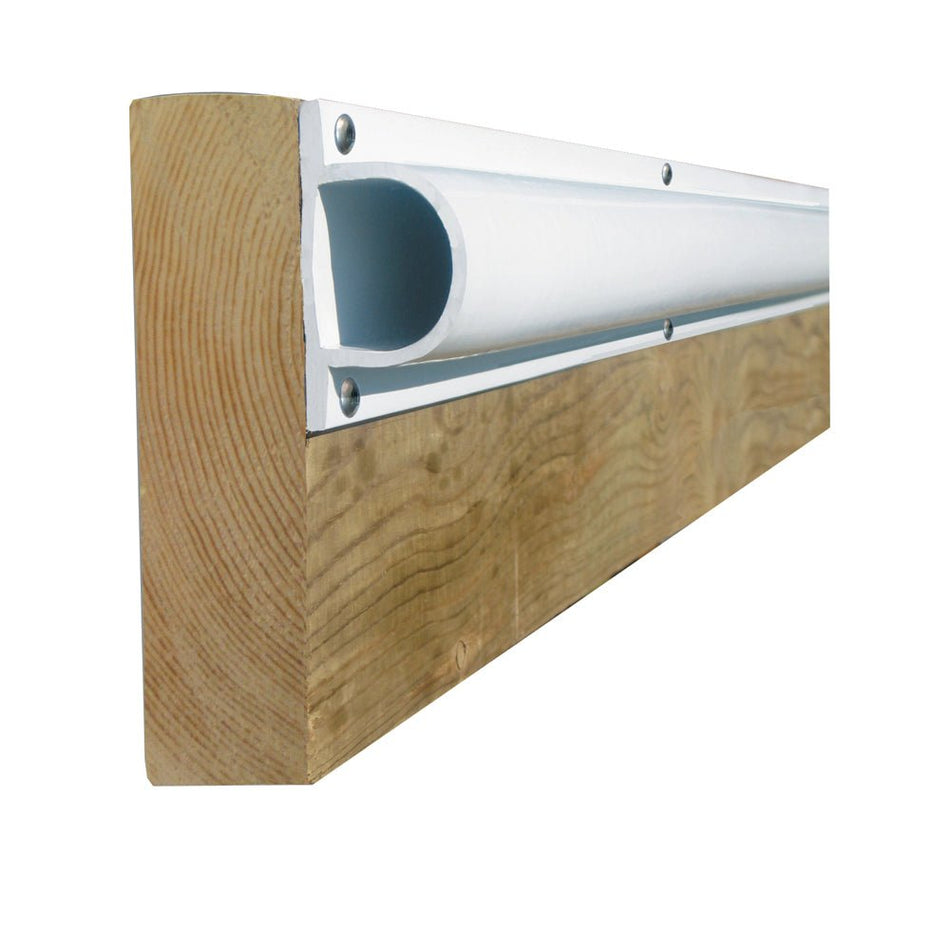 Dock Edge PRODOCK Heavy "D" Dock Profile - (3) 8' Sections - White - Get Tight Gear