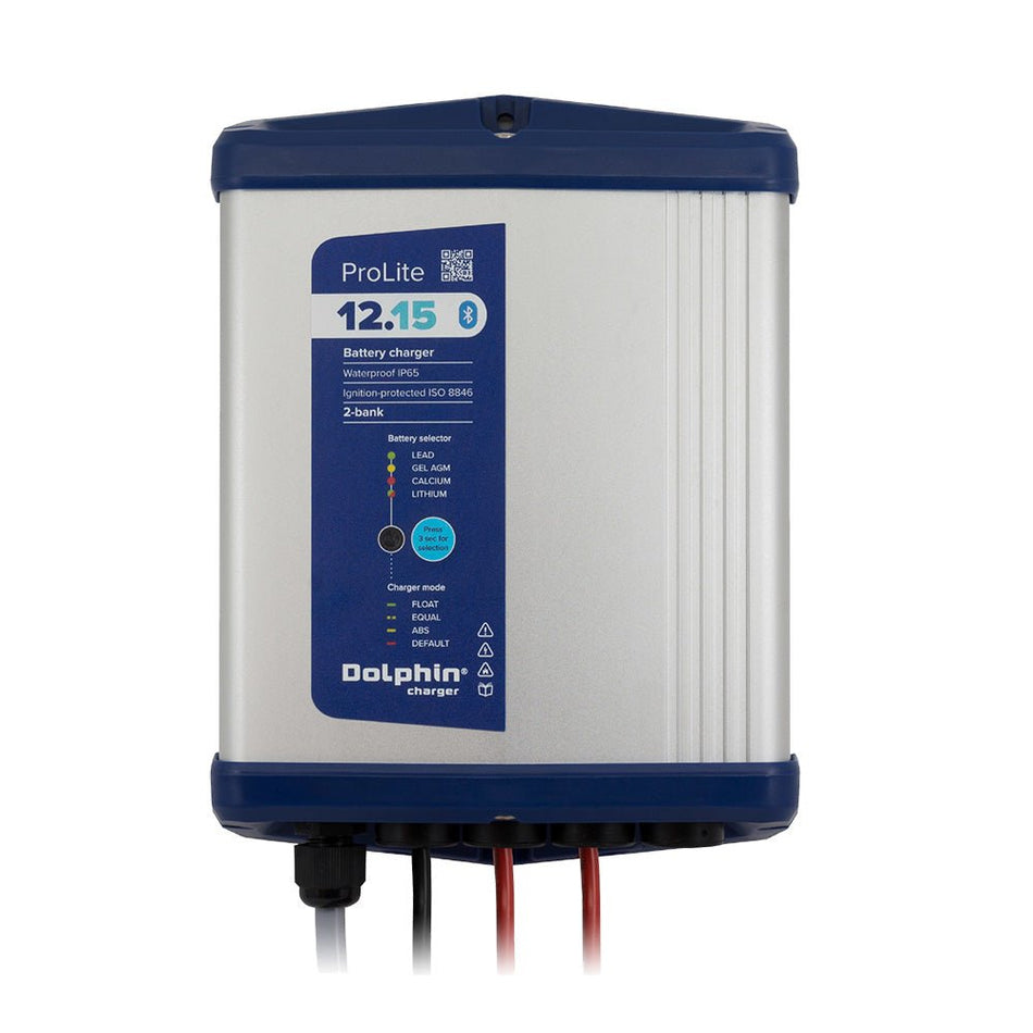 Dolphin Charger PROLITE Series Dolphin Battery Charger - 12V, 15A, 110VAC - 2 Outputs - Get Tight Gear