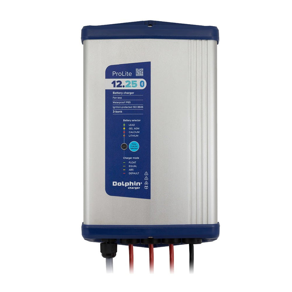 Dolphin Charger PROLITE Series Dolphin Battery Charger - 12V, 25A, 110/220VAC - 3 Outputs - Get Tight Gear