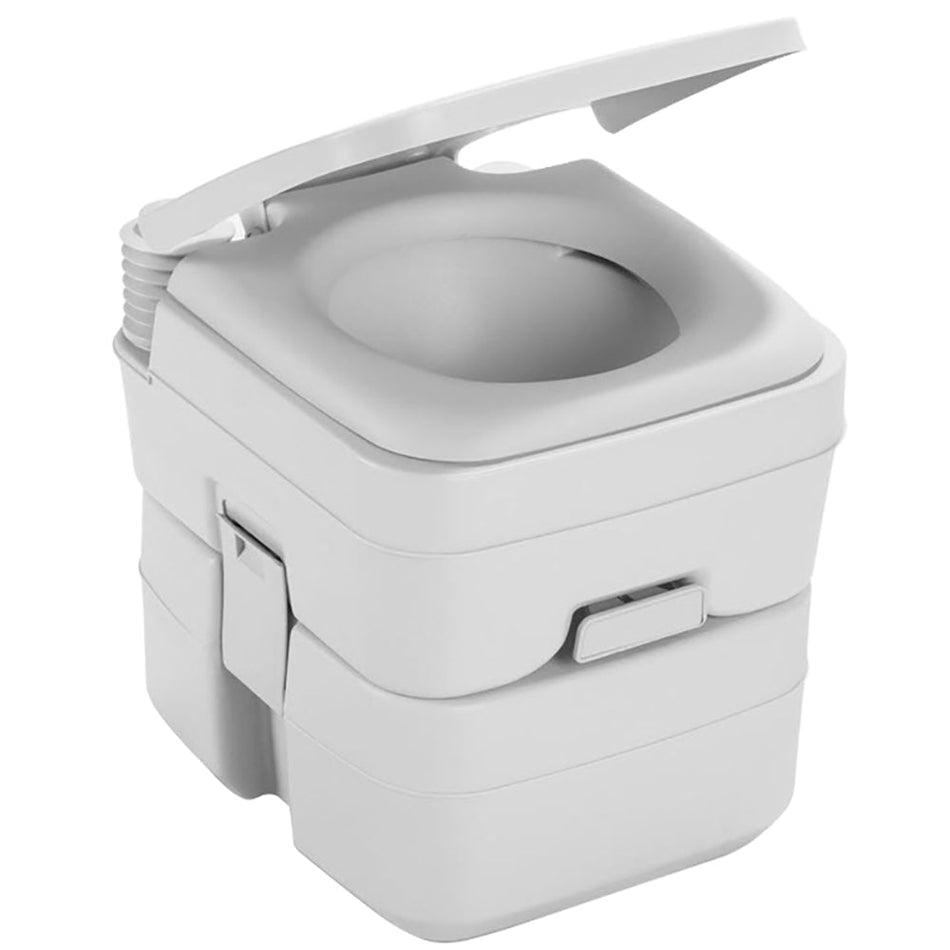 Dometic 965 Portable Toilet w/Mounting Brackets - 5 Gallon - Platinum - Get Tight Gear