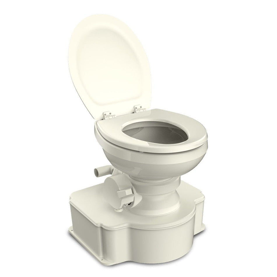 Dometic Bone M65 Marine Gravity Toilet - Elongated Seat Size w/Foot Pedal - Get Tight Gear