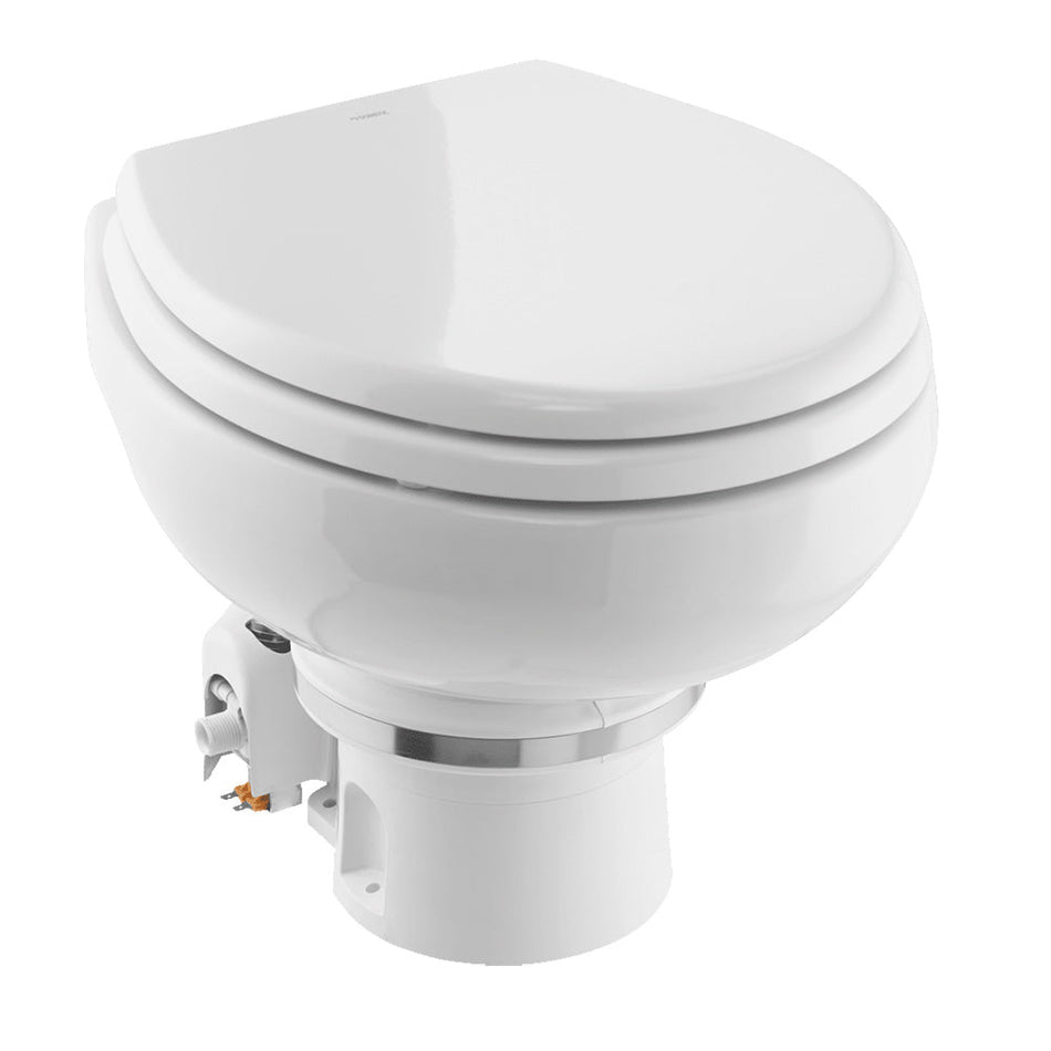 Dometic MasterFlush 7120 White Electric Macerating Toilet w/Orbit Base - Freshwater - 24V - Get Tight Gear