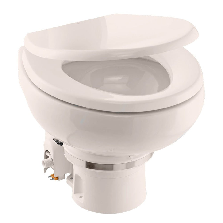 Dometic MasterFlush MF 7120 - Bone - Electric Macerating Toilet w/Orbit Base & Slow Close Seat - Freshwater - 12V - Get Tight Gear
