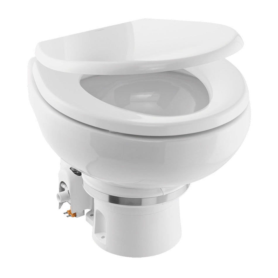 Dometic MasterFlush MF 7120 - White - Electric Macerating Toilet w/Orbit Base & Slow Close Seat - Freshwater - 12V - Get Tight Gear