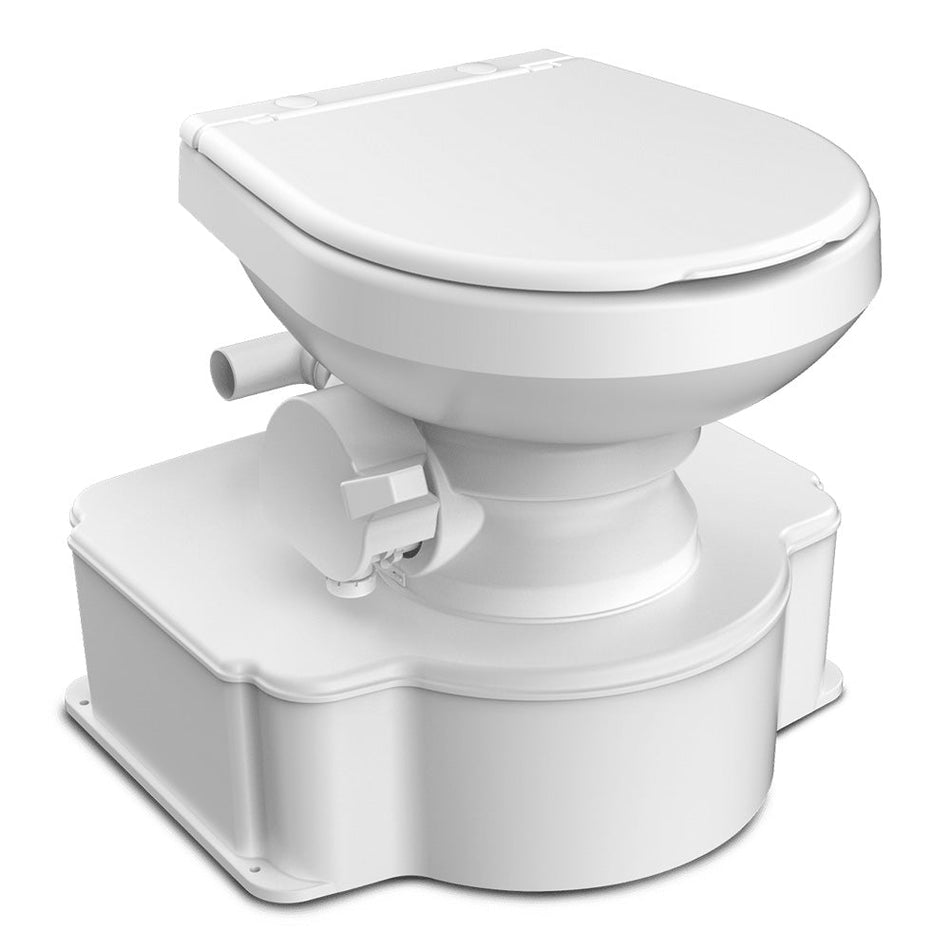 Dometic White M65 Marine Gravity Toilet - Standard Seat Size w/Foot Pedal - Get Tight Gear