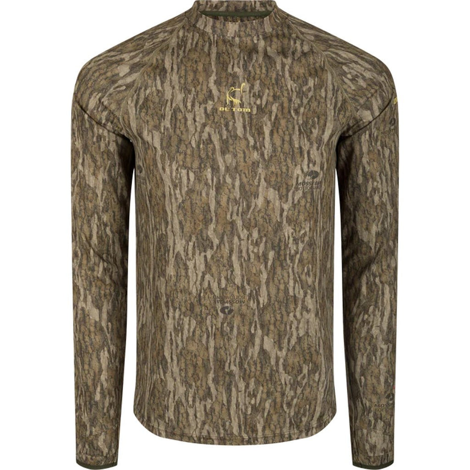 Drake Ol' Tom Mens Early Bird LS Performance Crew MO Bottomland Large - Get Tight Gear