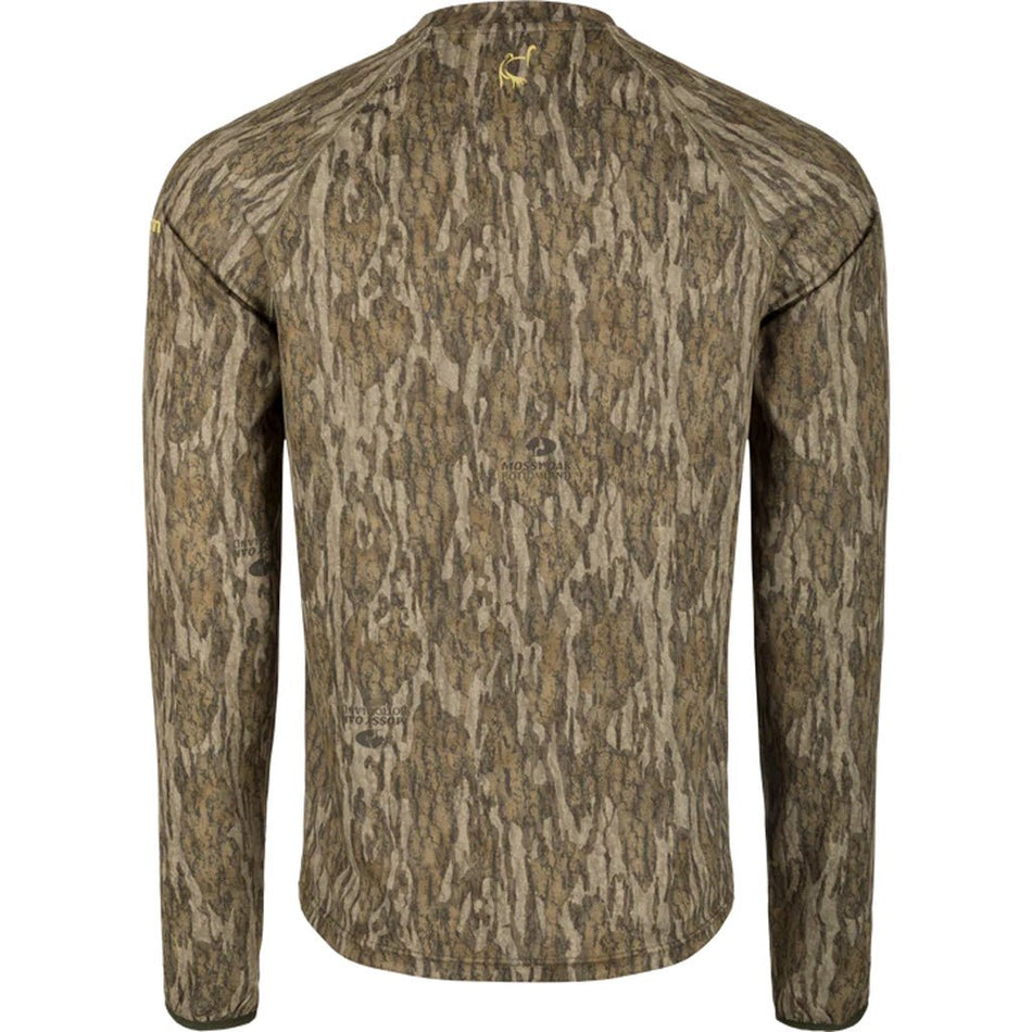 Drake Ol' Tom Mens Early Bird LS Performance Crew MO Bottomland Medium - Get Tight Gear
