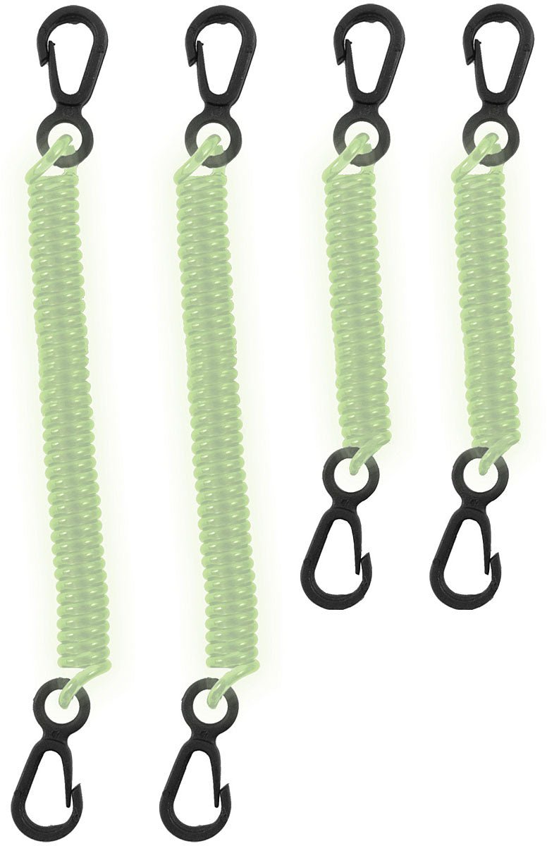 Dry Doc Coiled Tether 4 Pk Glow - Get Tight Gear