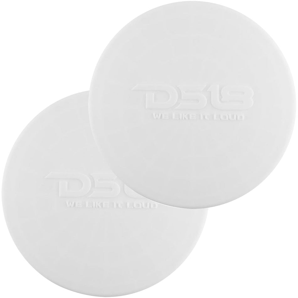 DS18 Silicone Marine Speaker Cover f/6.5" Speakers - White - Get Tight Gear
