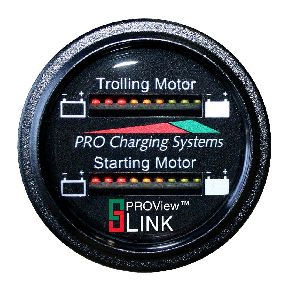 Dual Pro Battery Fuel Gauge - Marine Dual Read Battery Monitor - 12V System - 15' Battery Cable - Get Tight Gear