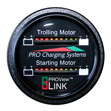 Dual Pro Battery Fuel Gauge - Marine Dual Read Battery Monitor - 12V/36V System - 15' Battery Cable - Get Tight Gear