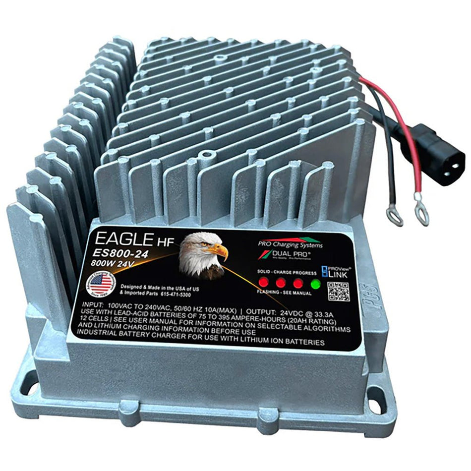 Dual Pro HF Eagle ES800 Series 24V Single Lithium Charger - Get Tight Gear