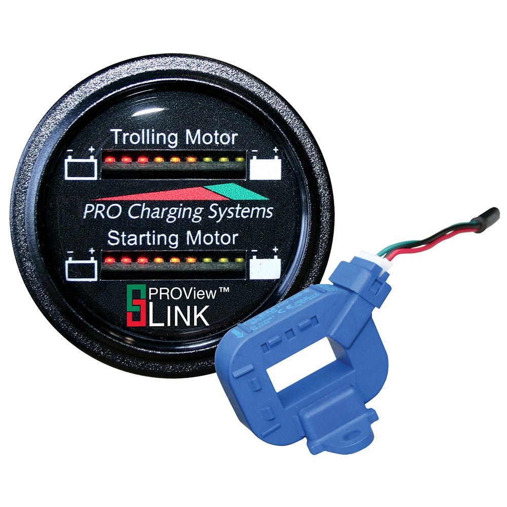 Dual Pro Lithium Battery Gauge - Dual - Round Display - Get Tight Gear