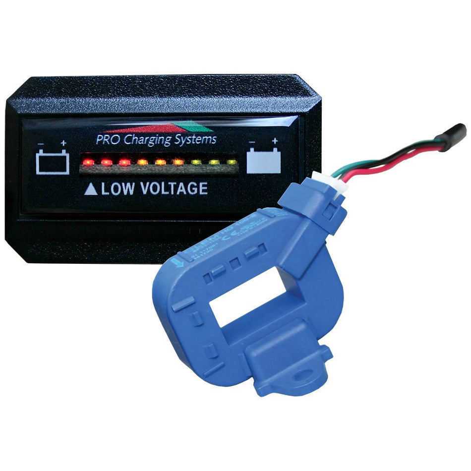 Dual Pro Lithium Battery Gauge - Single - Rectangle Horizontal Display - Get Tight Gear