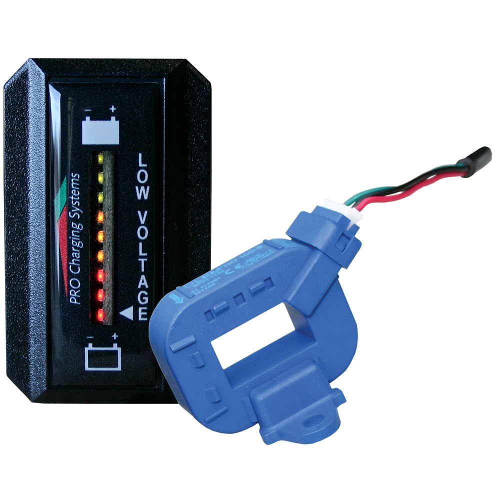 Dual Pro Lithium Battery Gauge - Single - Rectangle Vertical Display - Get Tight Gear