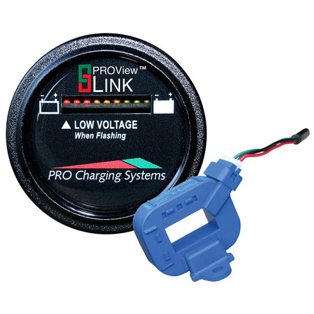 Dual Pro Lithium Battery Gauge - Single - Round Display - Get Tight Gear