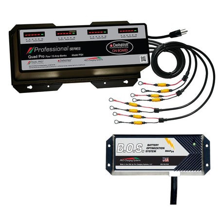 Dual Pro PS4 4 Bank Battery Charger w/3 Bank B.O.S. - Get Tight Gear