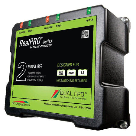 Dual Pro RealPRO Series Battery Charger - 12A - 2 - 6A - Banks - 12V/24V - Get Tight Gear