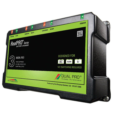 Dual Pro RealPRO Series Battery Charger - 18A - 3 - 6A - Banks - 12V - 36V - Get Tight Gear