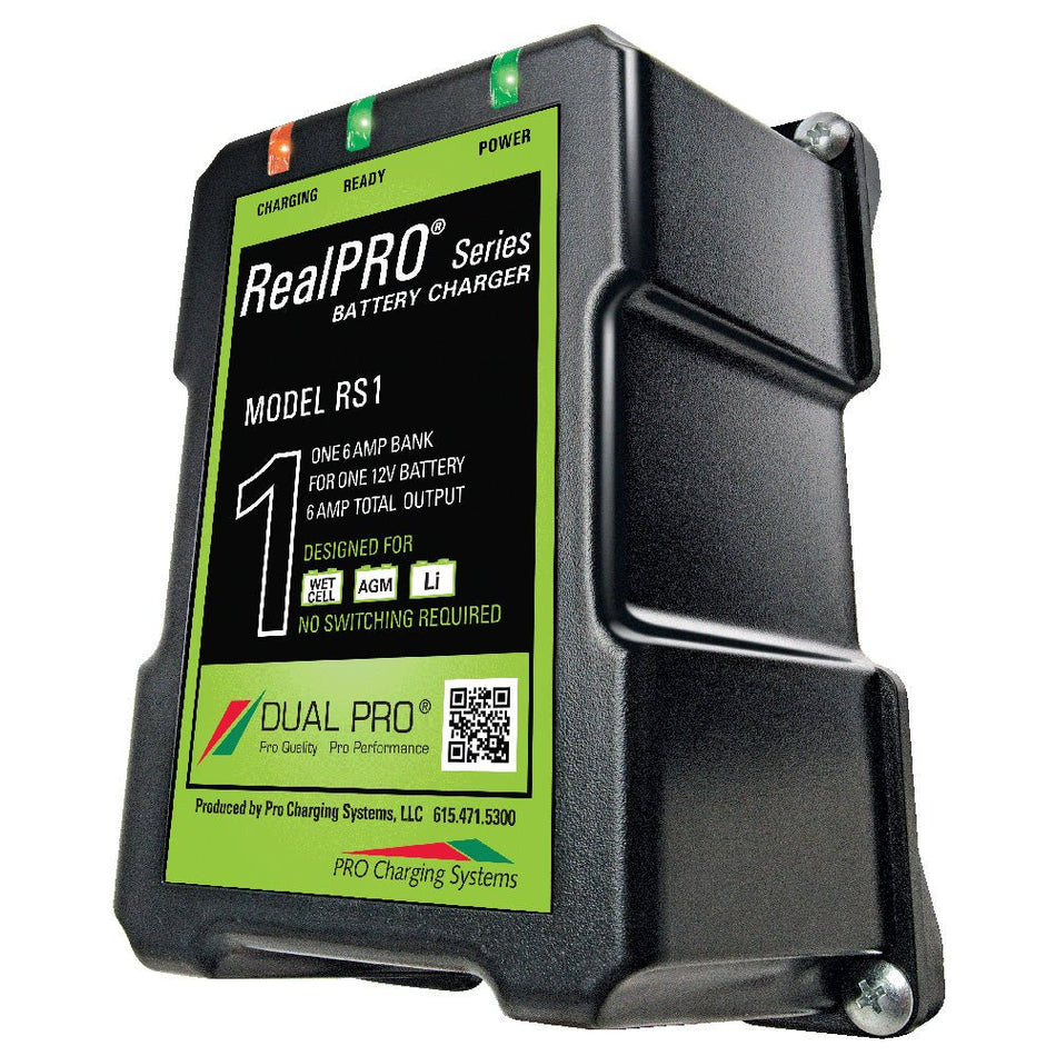Dual Pro RealPRO Series Battery Charger - 6A - 1 - Bank - 12V - Get Tight Gear