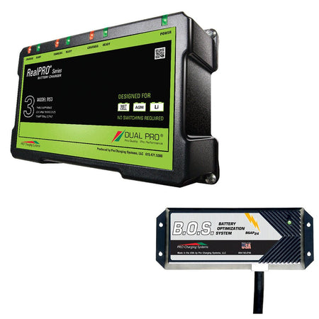 Dual Pro RS3 3 Bank Battery Charger w/3 Bank B.O.S. - Get Tight Gear