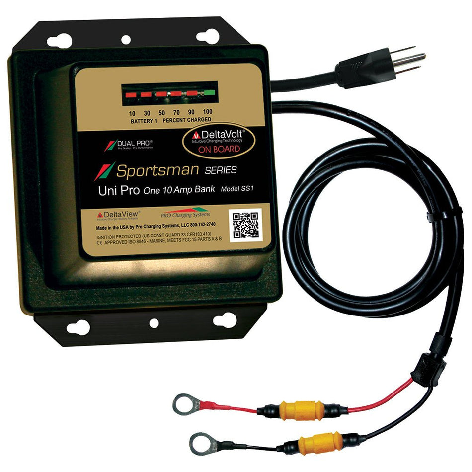 Dual Pro Sportsman Series Battery Charger - 10A - 1 - Bank - 12V - Get Tight Gear