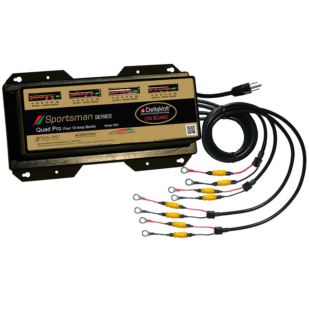 Dual Pro Sportsman Series Battery Charger - 40A - 4 - 10A - Banks - 12V - 48V - Get Tight Gear