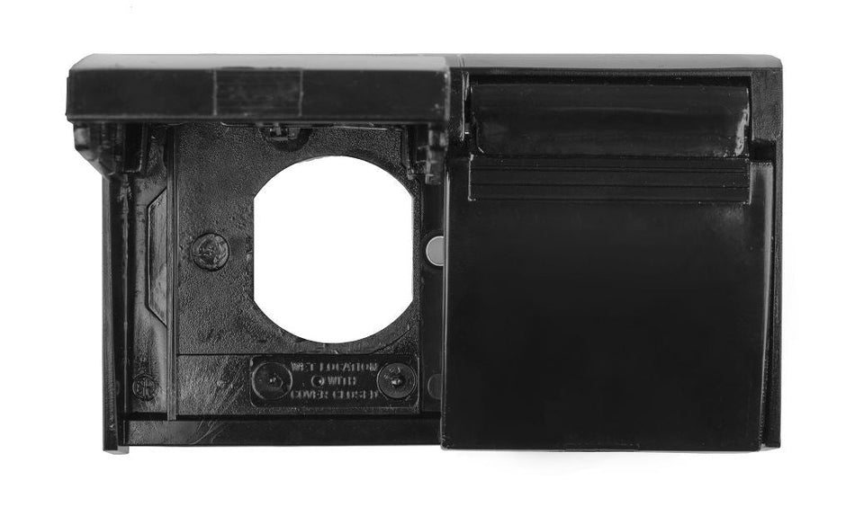 DUPLEX OUTLET COVER BLACK - Get Tight Gear