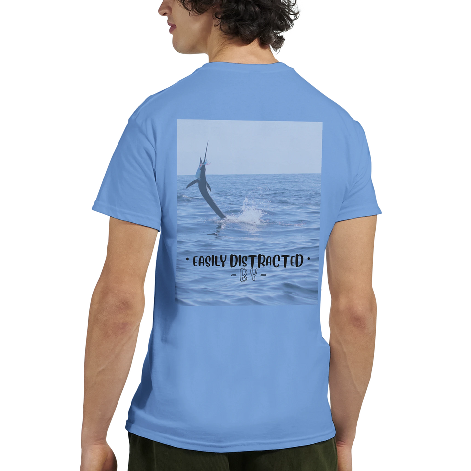 Easily Distracted By Sailfish Unisex Crewneck T-shirt | Gildan® 5000 White