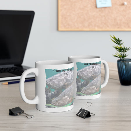 Easily Distracted By Fishing Ceramic Mug - Groupers - Get Tight Gear