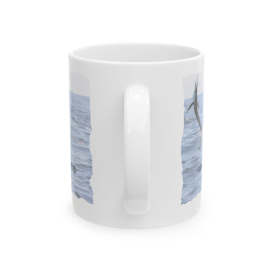 Easily Distracted By Fishing Ceramic Mug - Leaping Sailfish - Get Tight Gear