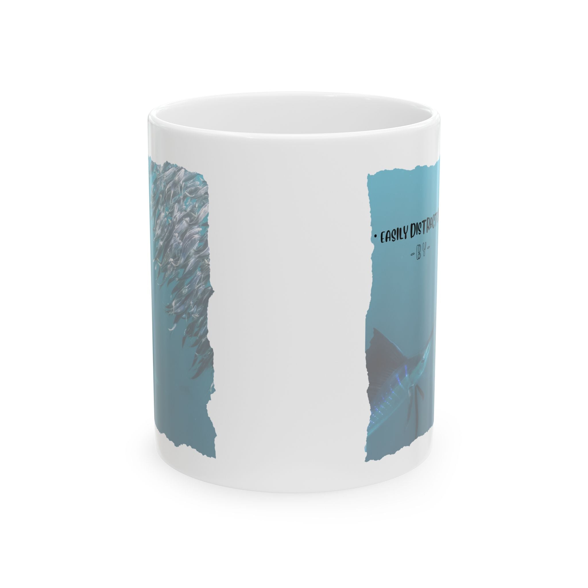 Easily Distracted By Fishing Ceramic Mug - Sailfish - Get Tight Gear