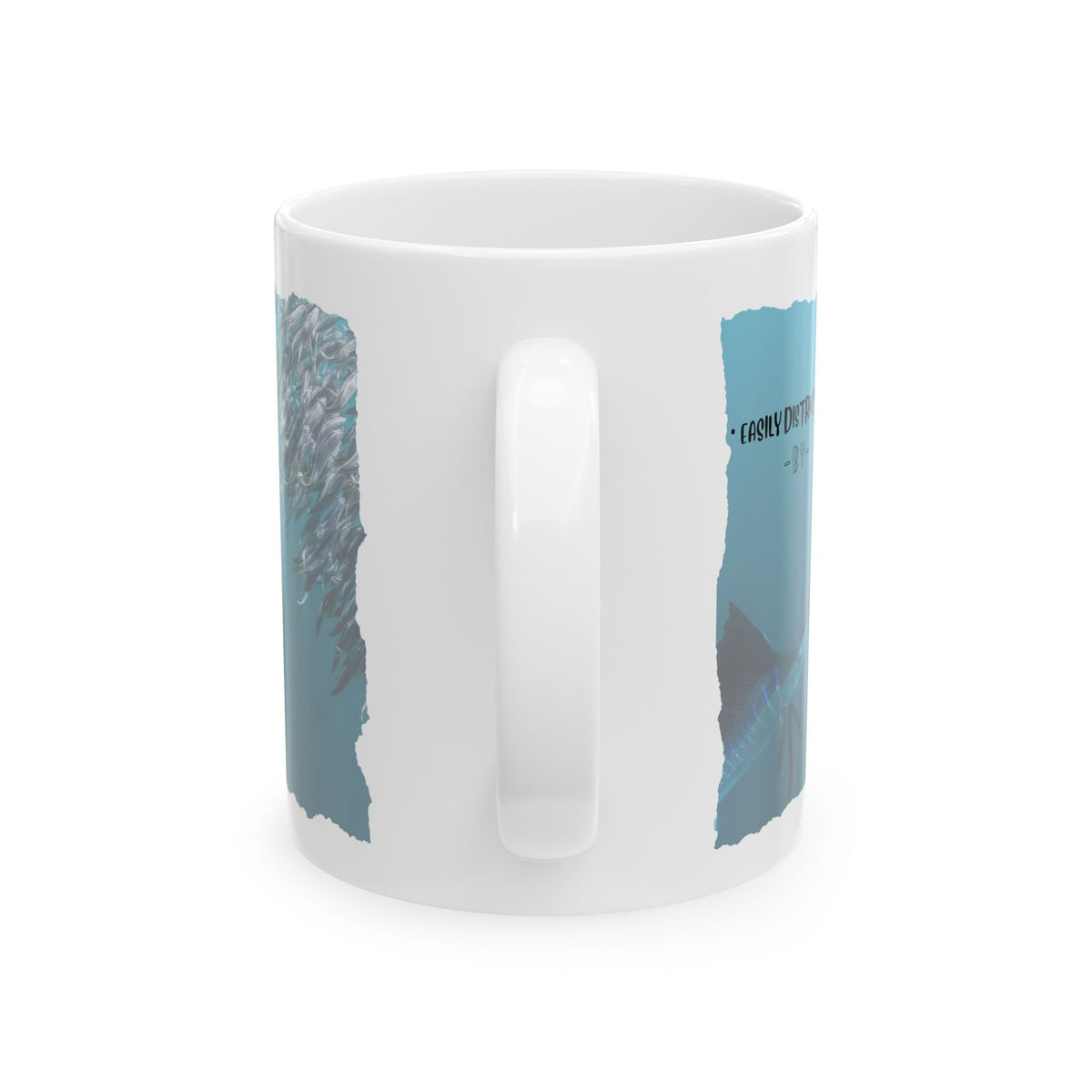 Easily Distracted By Fishing Ceramic Mug - Sailfish - Get Tight Gear