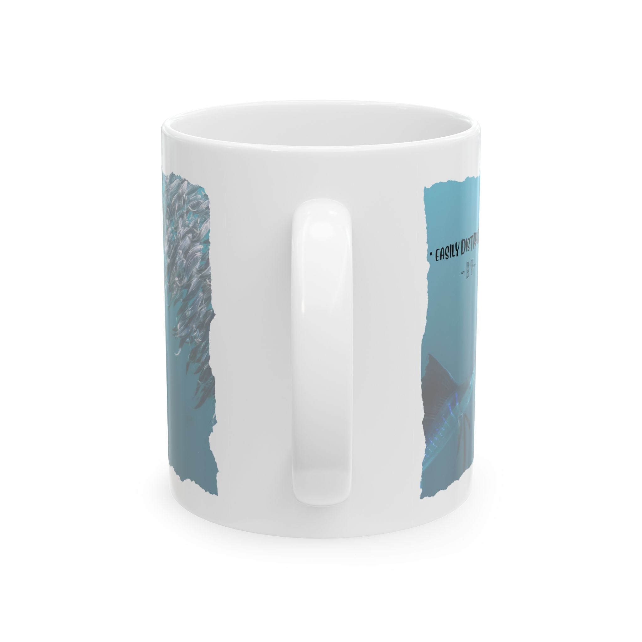 Easily Distracted By Fishing Ceramic Mug - Sailfish - Get Tight Gear