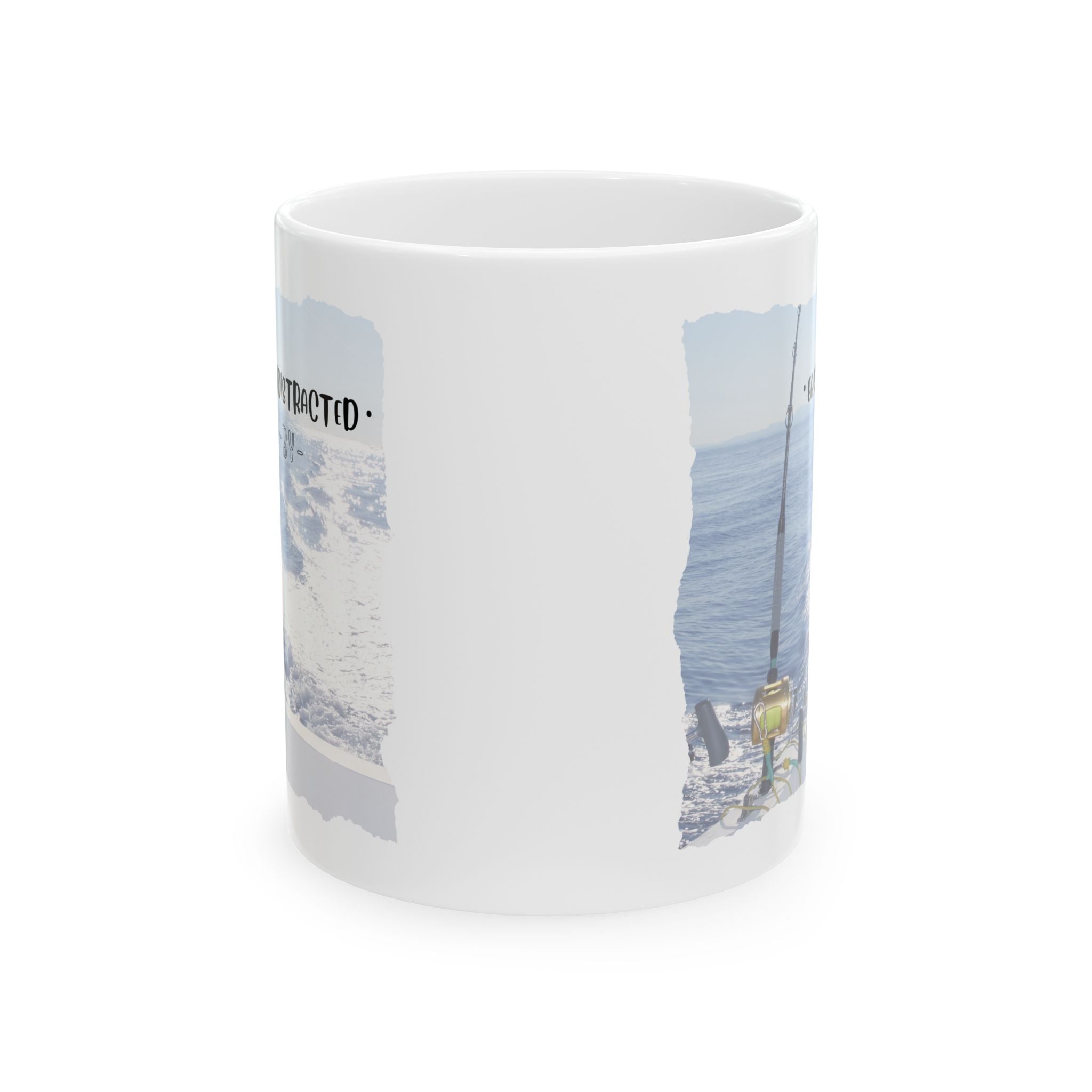 Easily Distracted By Fishing Ceramic Mug - Single Troll - Get Tight Gear