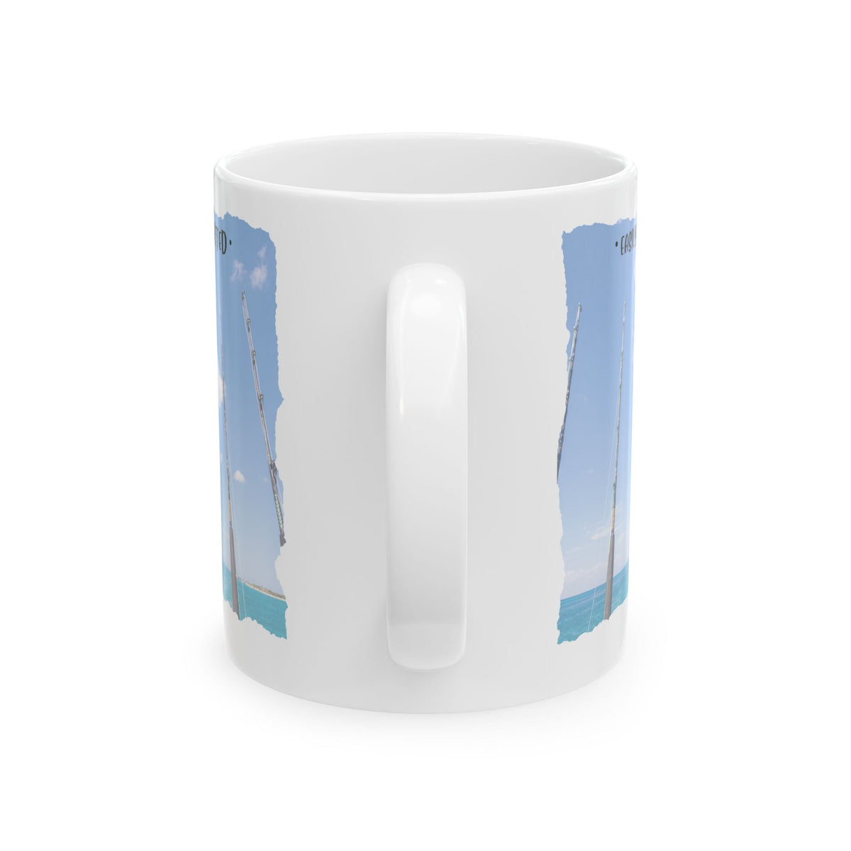 Easily Distracted By Fishing Ceramic Mug - Three Rods - Get Tight Gear