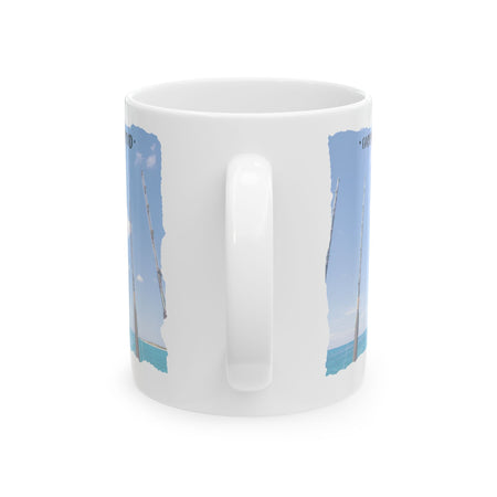 Easily Distracted By Fishing Ceramic Mug - Three Rods - Get Tight Gear