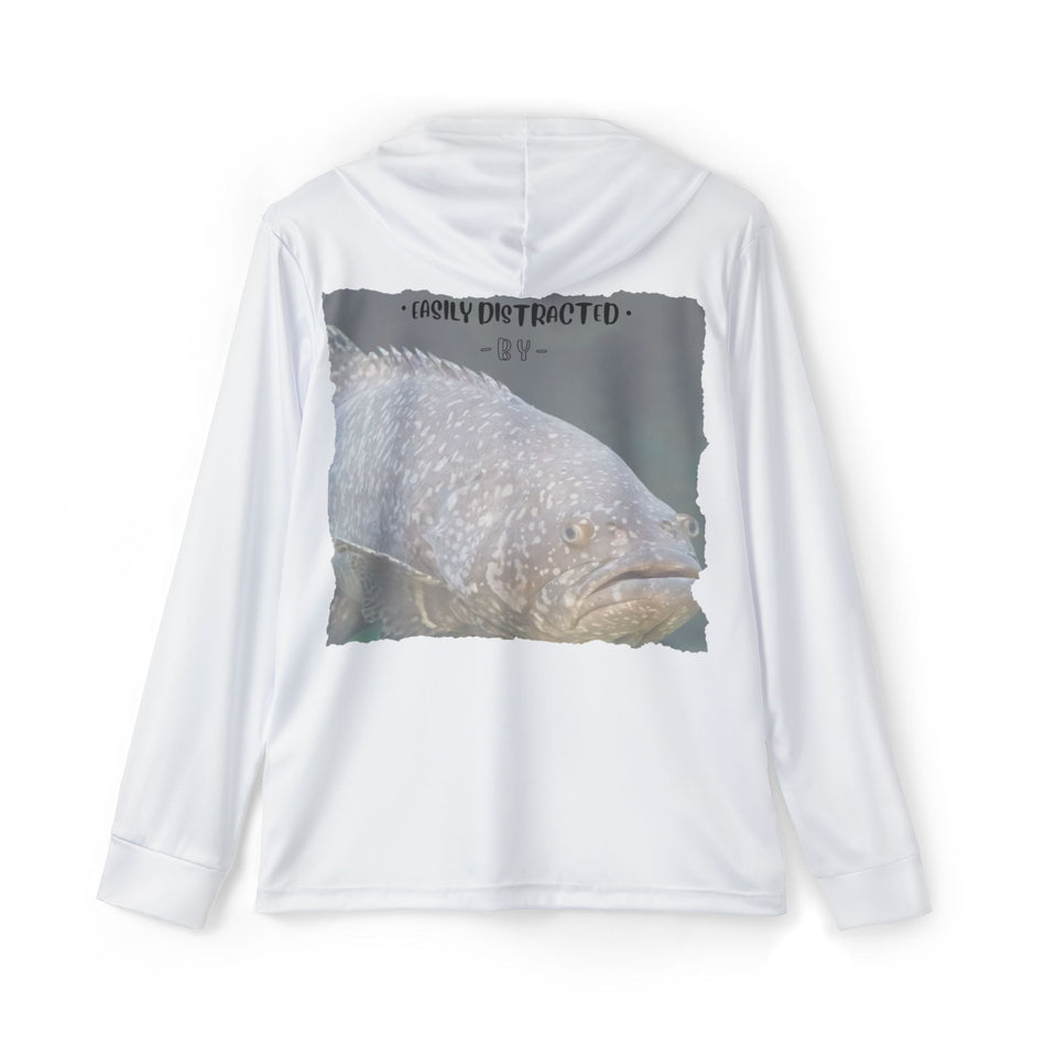 Easily Distracted By Grouper Long Sleeve Shirt - Get Tight Gear