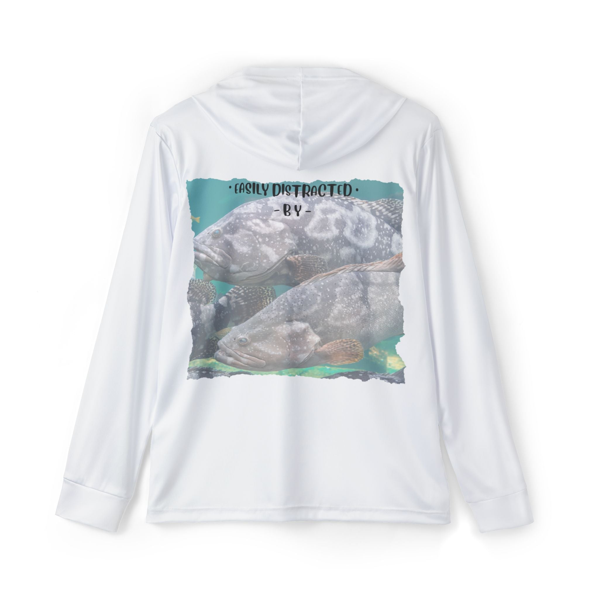 Easily Distracted By Groupers Long Sleeve Shirt - Get Tight Gear