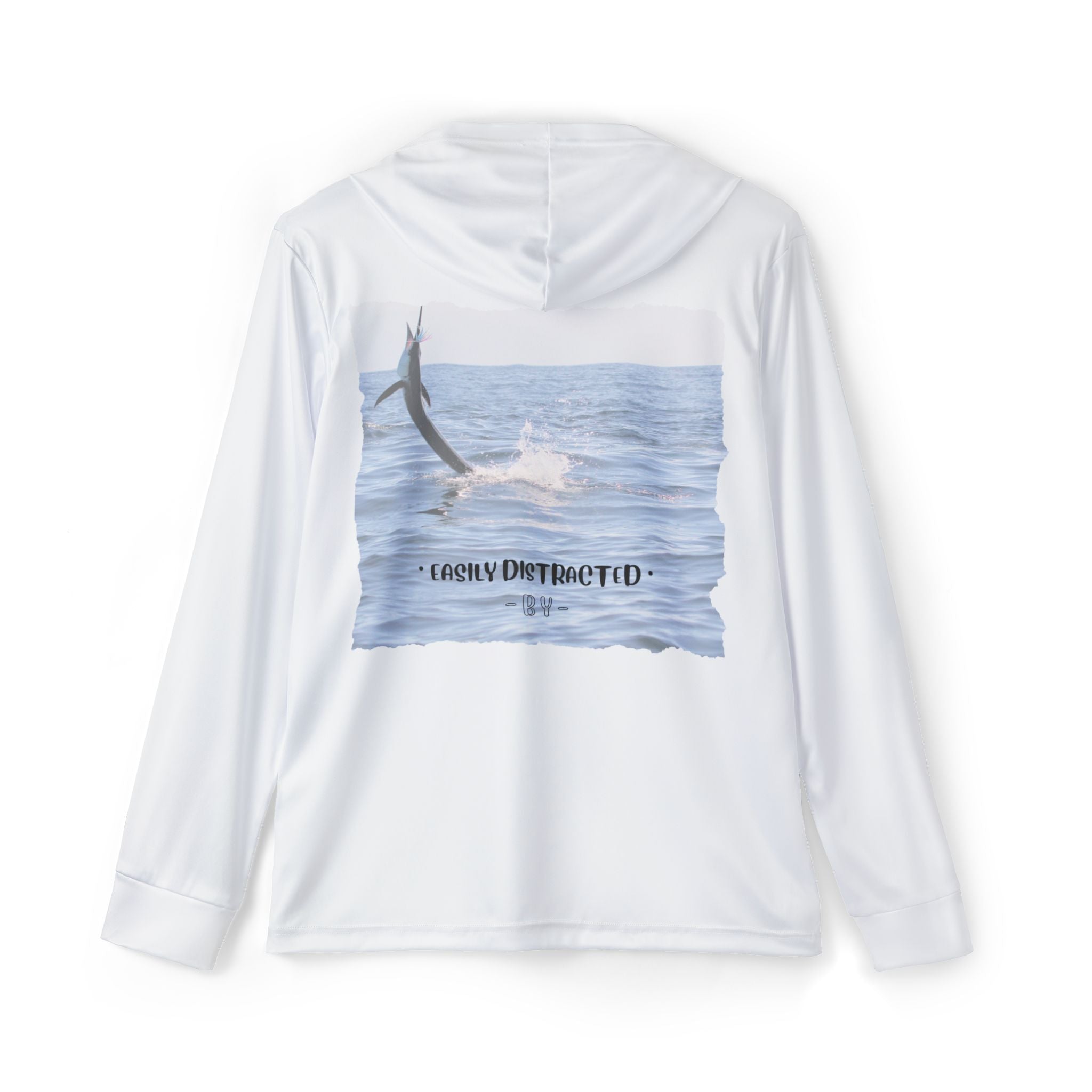 Easily Distracted By Leaping Sailfish Long Sleeve Shirt - Get Tight Gear