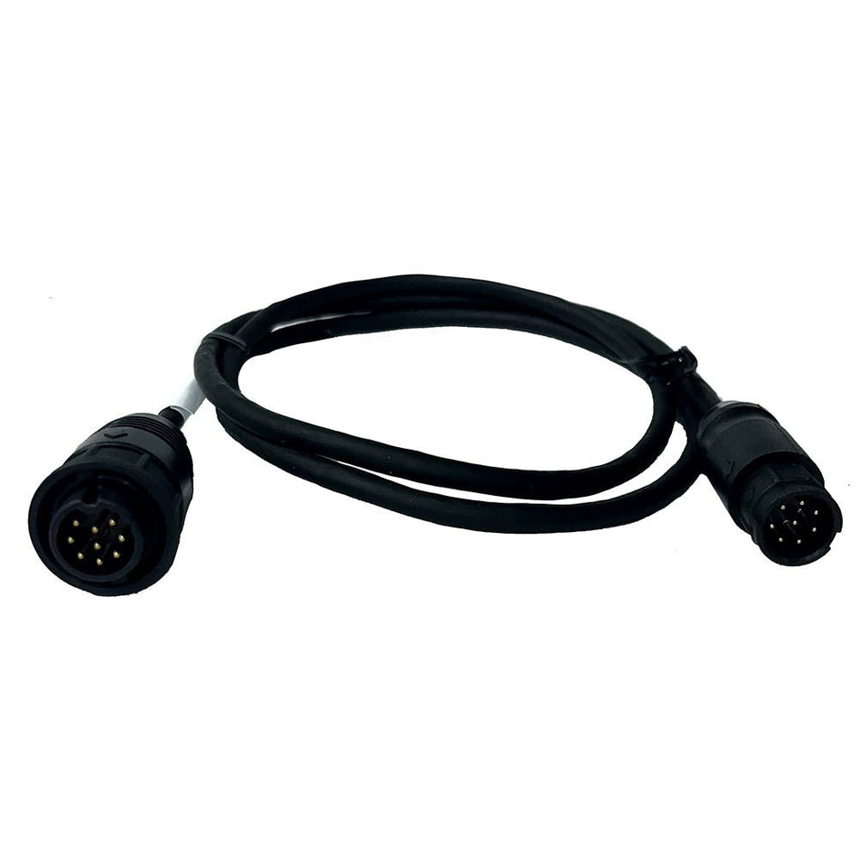 Echonautics 1M Adapter Cable w/Male 9 - Pin Navico Connector f/Echonautics 300W, 600W & 1kW Transducers - Get Tight Gear