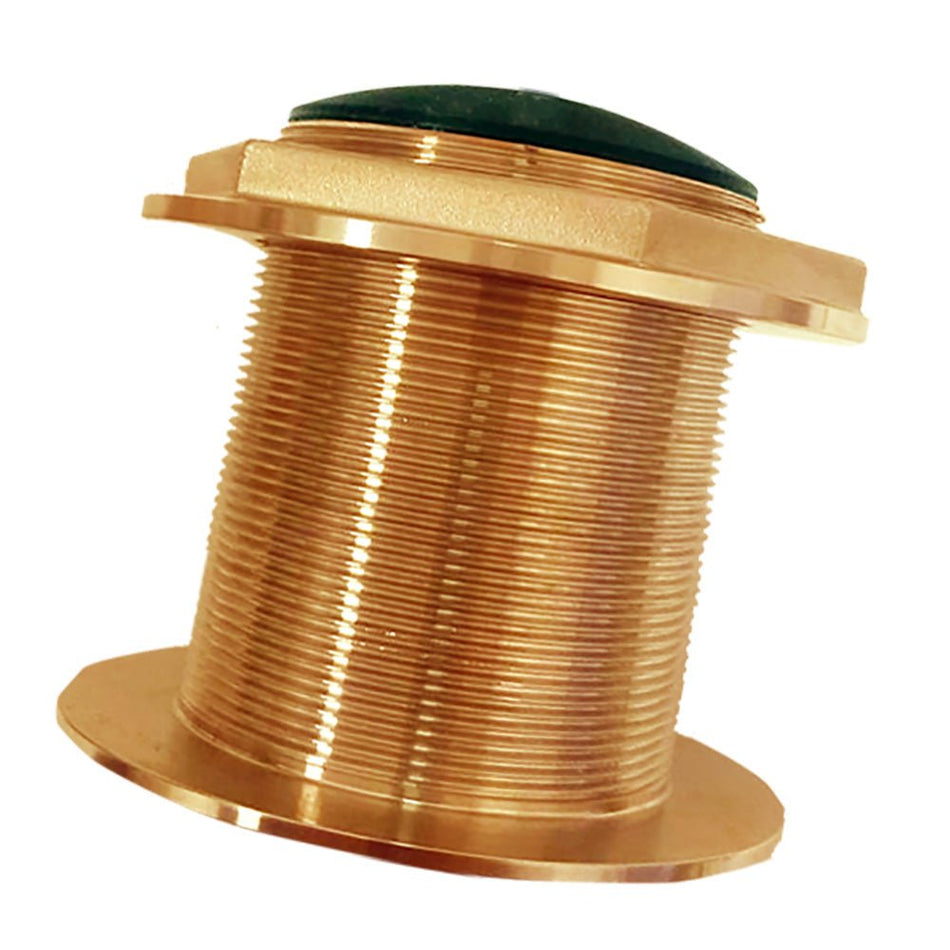 Echonautics Bronze Low - Profile Thru - Hull Medium - Frequency CHIRP Transducer - 1kW, 18 Tilt, 85 - 135kHz - Get Tight Gear