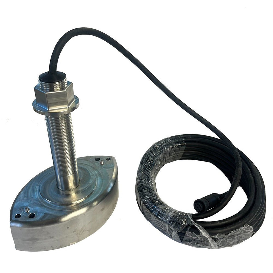 Echonautics ST1801kW Thru - Hull Stainless Steel Transducer - 50/200 kHz - Get Tight Gear