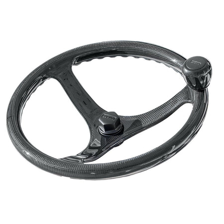 Edson EC3 Elite Carbon 13" ComfortGrip PowerWheel - Carbon Fiber - 3 - Spoke - Get Tight Gear
