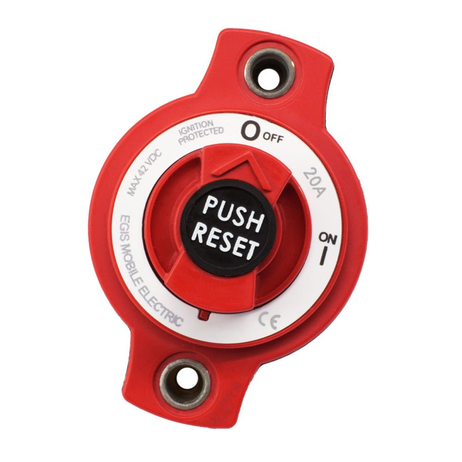 Egis 20A Panel Mount Mini Circuit Breaker - Get Tight Gear