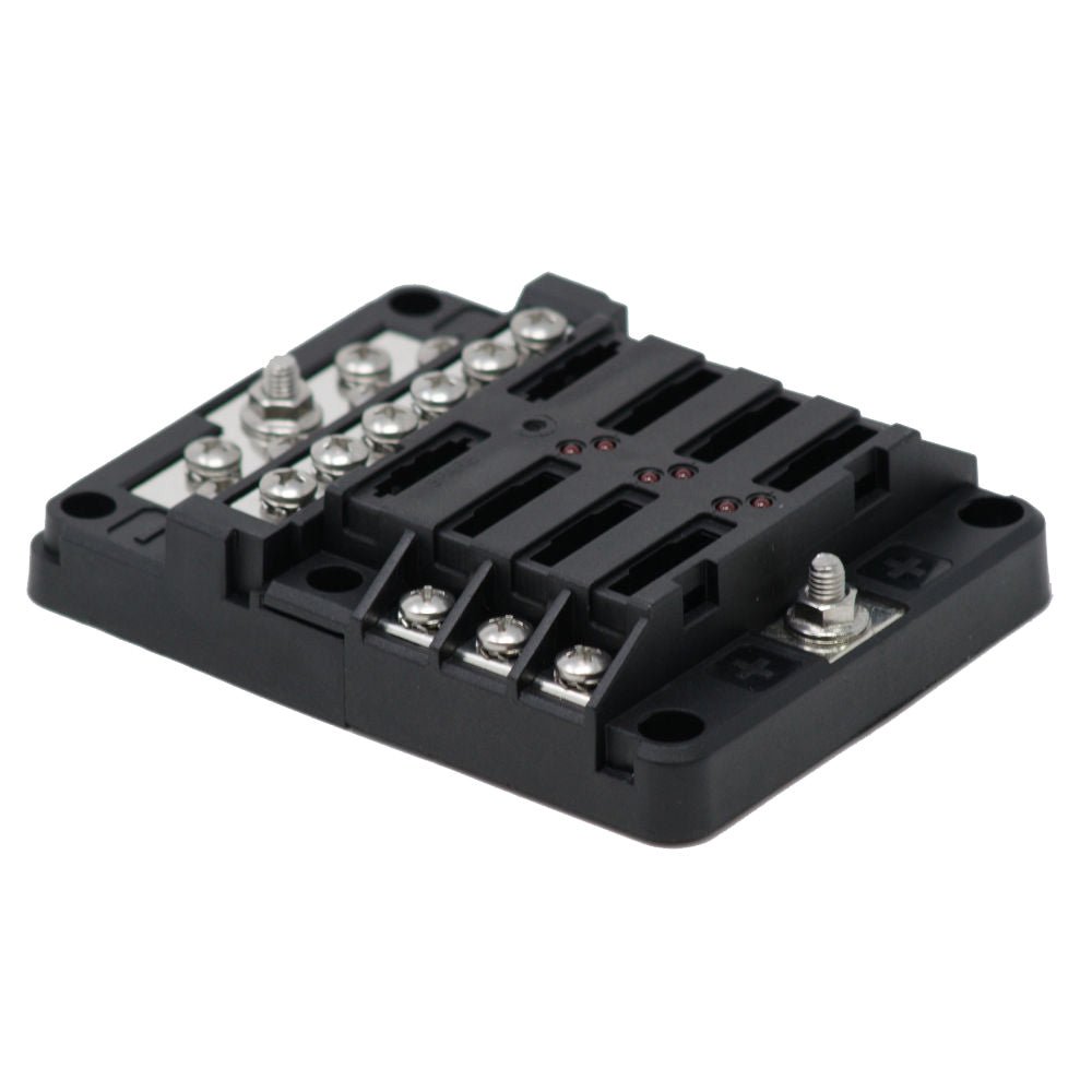 Egis RT Fuse Block 6 Position w/Ground & LED Indication - Get Tight Gear